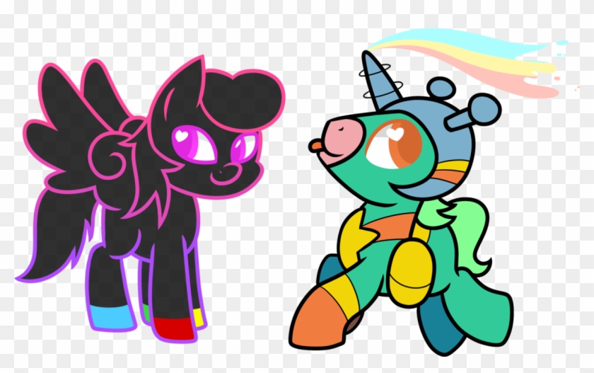 Cheeb Neon Pegasus And Space Unicorn By Frozen- - Parry Gripp Neon Pegasus #1265802