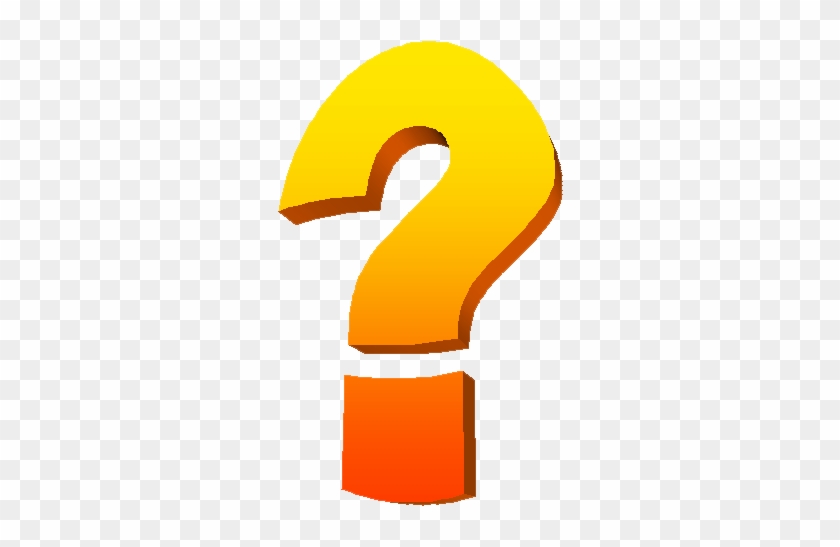Question Marks Png - Yellow Orange Question Mark #1265825