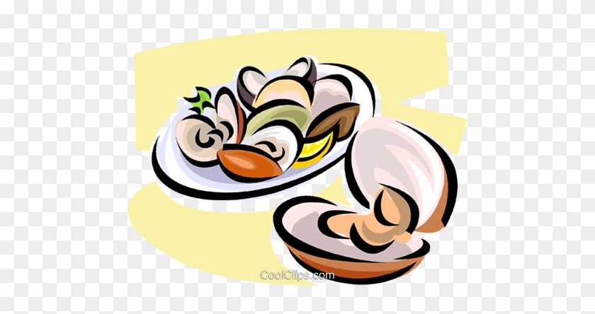 Oysters Royalty Free Vector Clip Art Illustration - Oysters Royalty Free Vector Clip Art Illustration #1265828