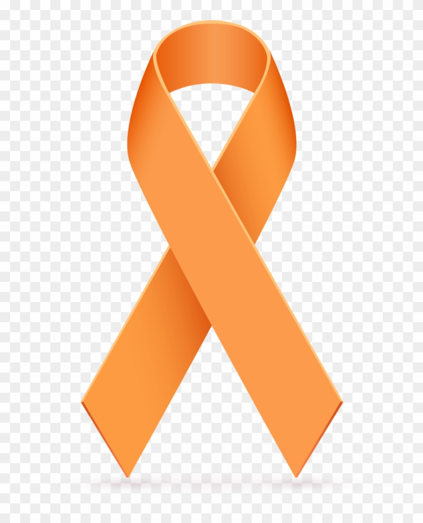 Leukemia Clipart - Orange Cancer Ribbon Png #1265843