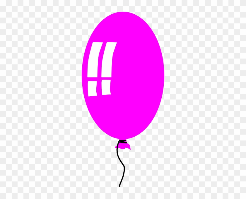 Purple Helium Baloon Clip Art At Clker - Balloon Clip Art #1265928