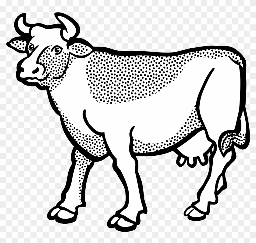 This Free Icons Png Design Of Cow - Line Image Of A Cow #1265949