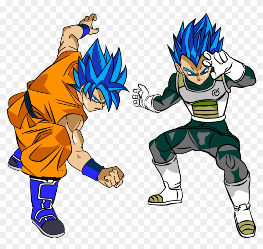 Goku Y Vegeta Ssj God Blue Manga Edition By Gokuxdxdxdz - Goku And Vegeta Ssj God #1265971