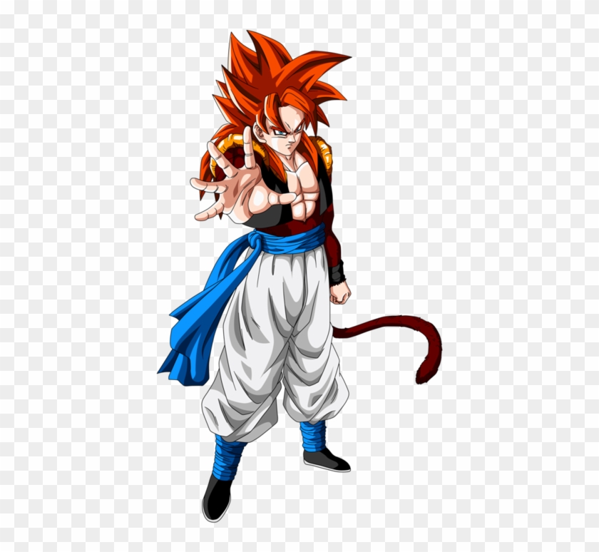 Ssj Red Hair Png Ssj4 Red Hair - Dragon Ball Z Gogeta Ssj4 - Free