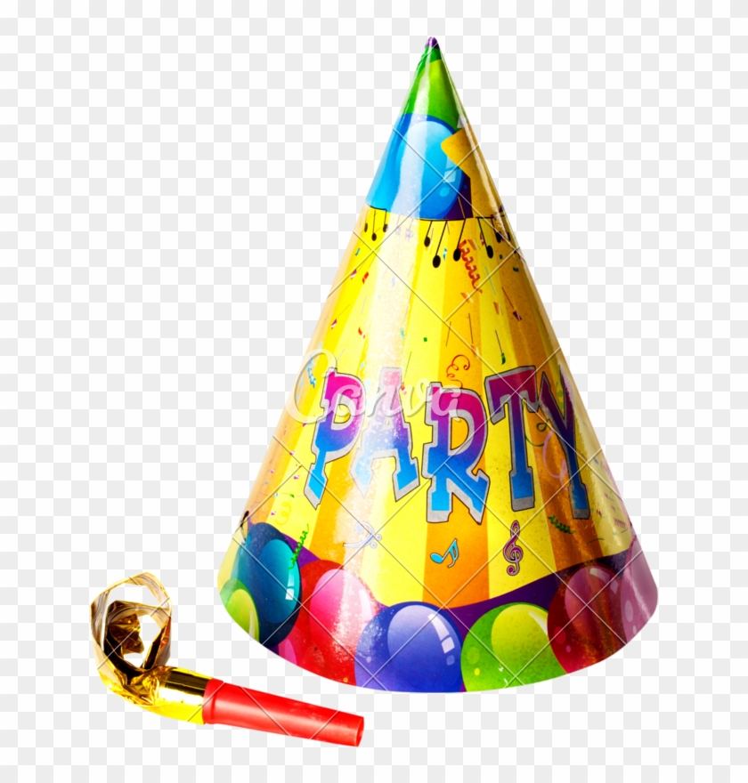 Party Hat And Blowout Noisemaker - Party Hat #1266039