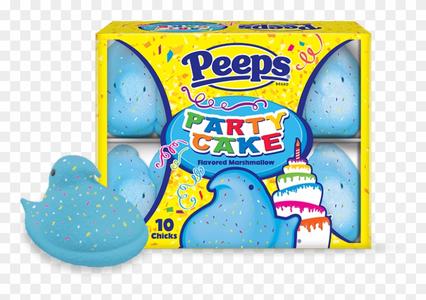 Party Cake Flavored Marshmallow Chicks - Birthday Cake Flavored Peeps #1266050