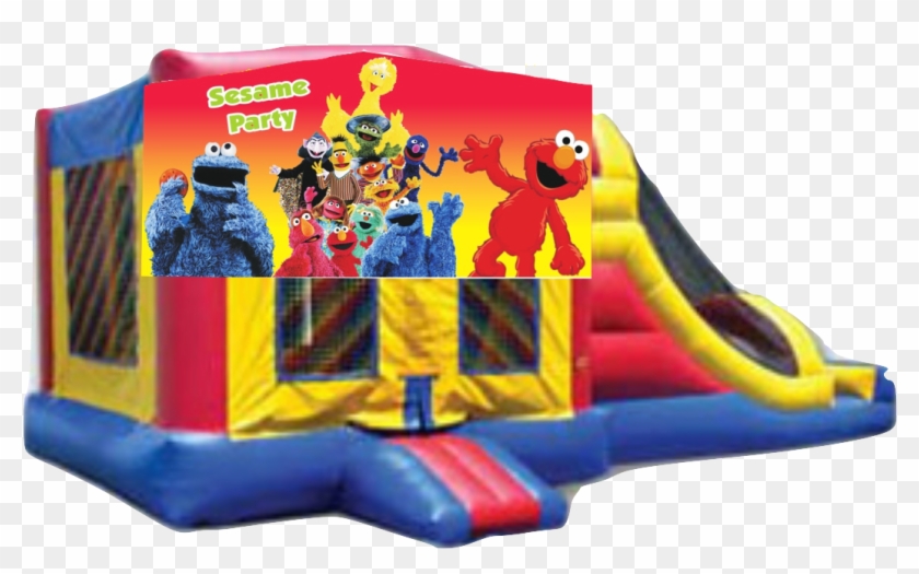 Combo Big Side Sesame Party - Rio 2 Bounce House #1266086