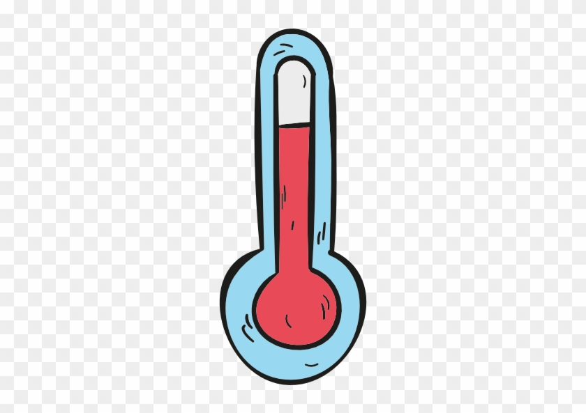 Thermometer Flat Icon - Cartoon Thermometer Transparent Background #1266165