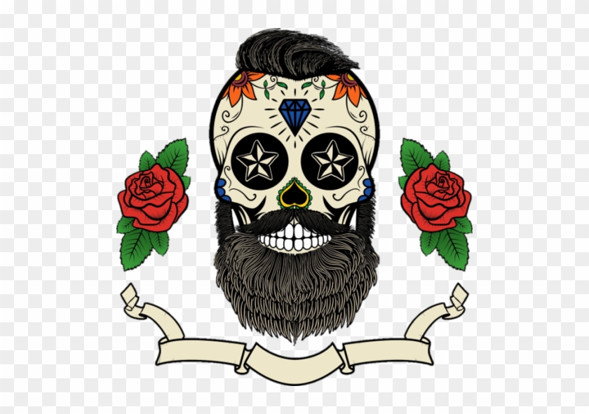 Mr T-shirt - Skull Dress - Bearded Sugar Skull #1266324