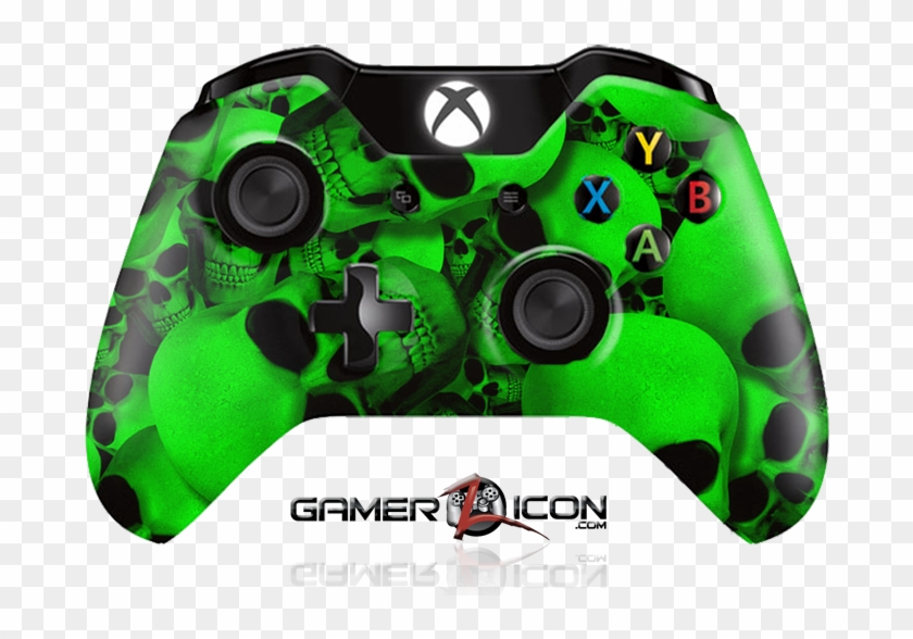 Xbox One Green Skull Controller - Rapid Fire Xbox One #1266382