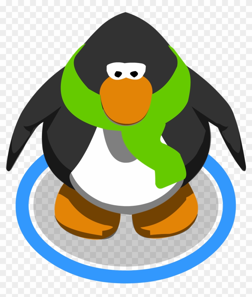 Green Scarf Ig - Club Penguin 3d Penguin #1266394