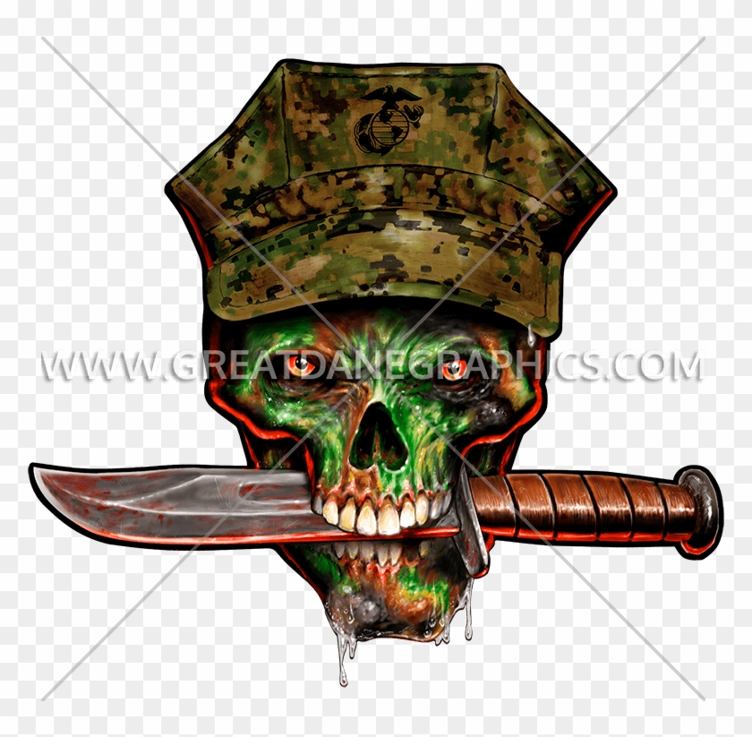 Skull With Marine Cover #1266404