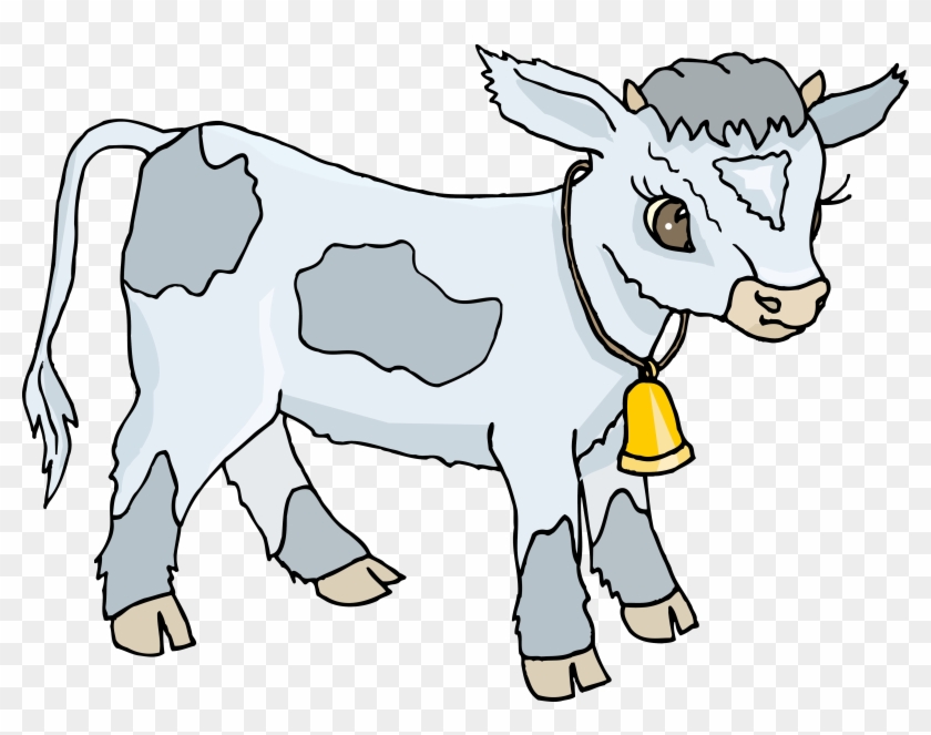 Indian Cow With Calf Png - Cow And Calf Drawing, Transparent Png ,  Transparent Png Image - PNGitem