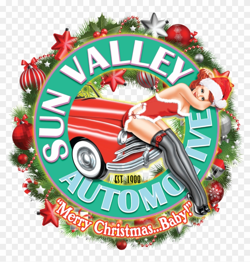 Sun Valley Christmas Pinup Go Sml - Christmas Ornament #1266481