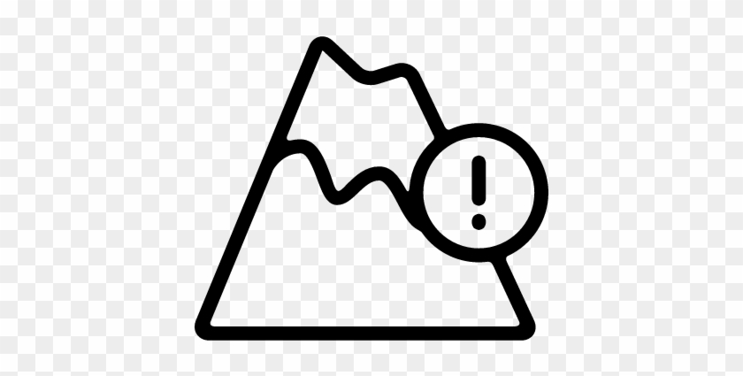 Volcano Warning Vector - Volcano Warning Vector #1266531