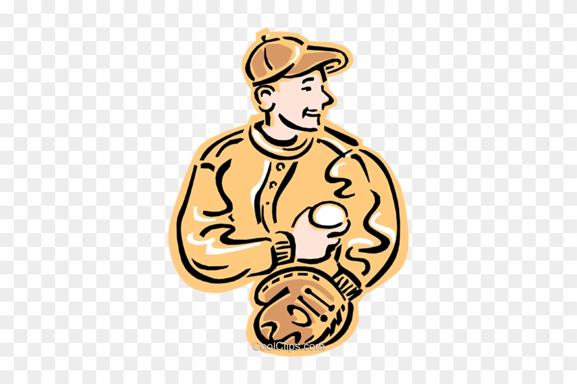 Old Fashioned Baseball Player Royalty Free Vector Clip - Old Fashioned Baseball Player Royalty Free Vector Clip #1266616