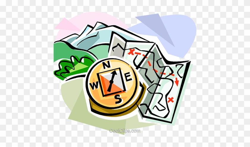 Orienteering Royalty Free Vector Clip Art Illustration - Orienteering Clip Art #1266618