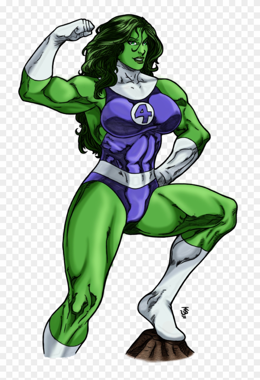 She Hulk Cartoon - Clip Art #1266622