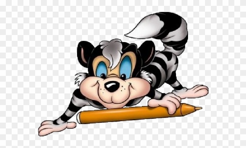 Cartoon Animals With School Crayons And Pencils - Karteibox Englisch, Klasse 3 - Set Mit Diversen Artikeln #1266756