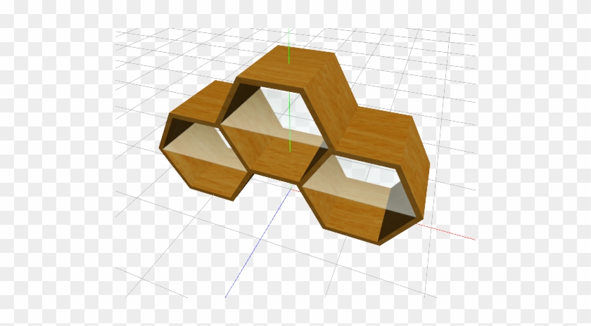 六角形棚 - Plywood #1266786