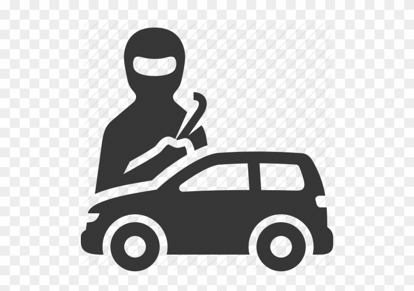 Auto Insurance Clipart Black And White - Anti Car Theft Icon #1266794