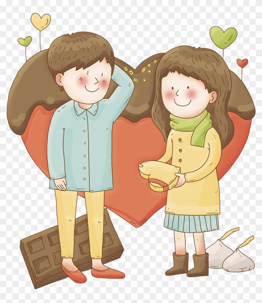 Couple Cartoon Illustration - Imagem De Casal Fofo Pgn #1266795