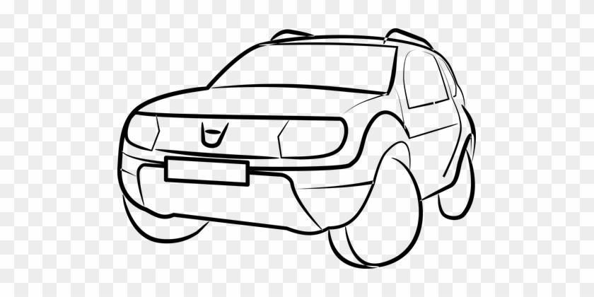 Car Vehicle Auto Automobile Transportation - Dacia Duster Clipart #1266796