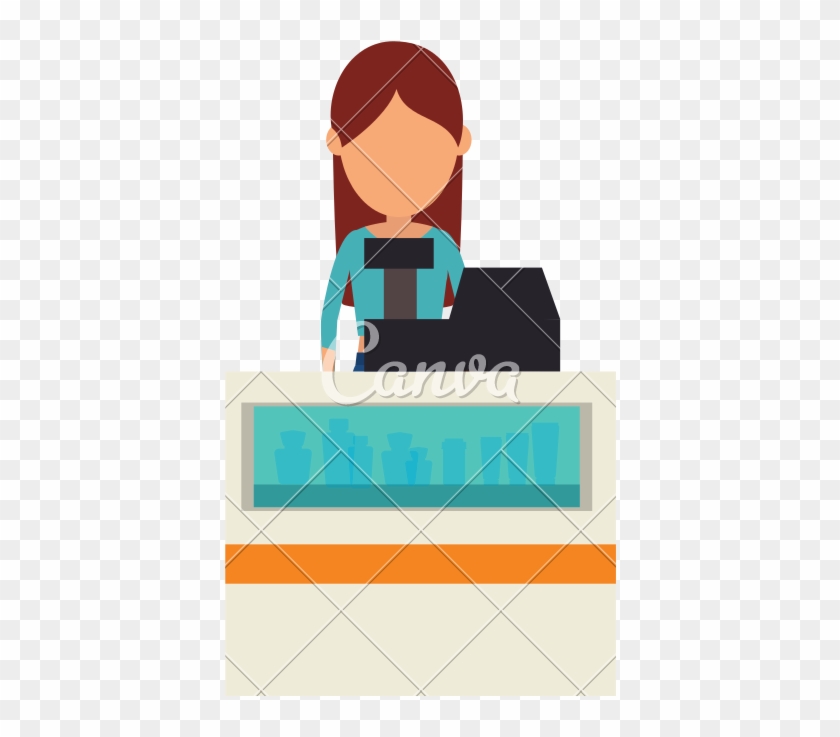 Supermarket Cashier Avatar Icon - Cashier Icon #1266868