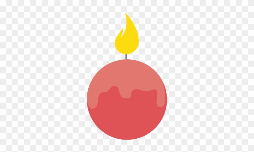 Spa Candle Isolated Icon - Illustration #1266872