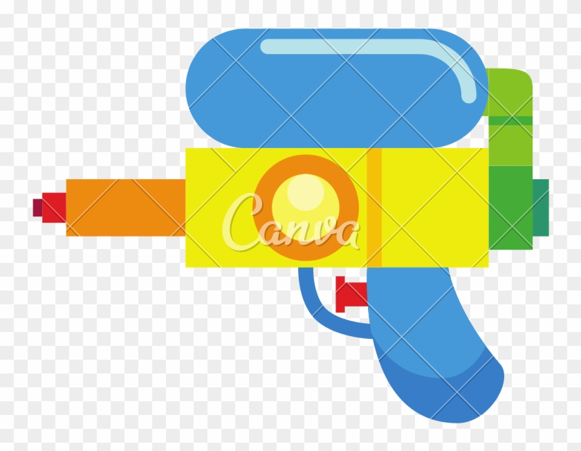 Vector Cartoon Water Gun - Water Gun #1266935