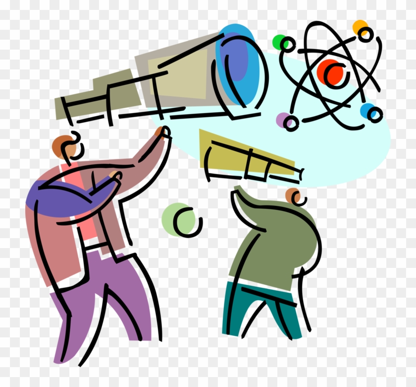 Vector Illustration Of Nuclear Energy Physicists With - Clip Art #1266967