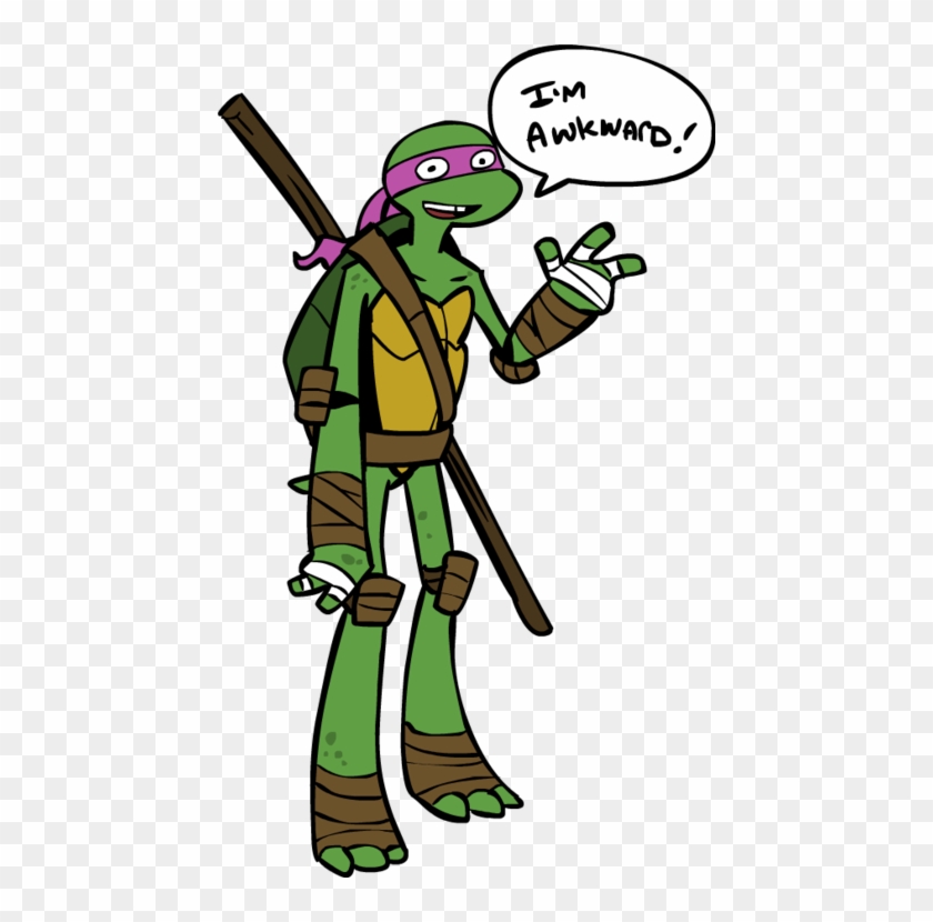 Donny Is The Most Awkward Turtle - Clip Art #1267227