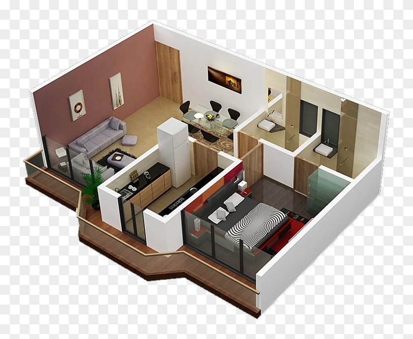 Three Room Set House Design - 3 Room Set House Design #1267403