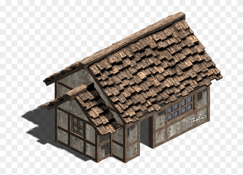 Wooden House Stock Vector Memoangeles - Wooden House Transparent #1267592