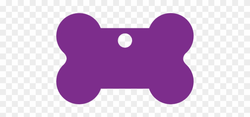 Purple Bone Shaped Pet Tag - Pet Tag #1267730
