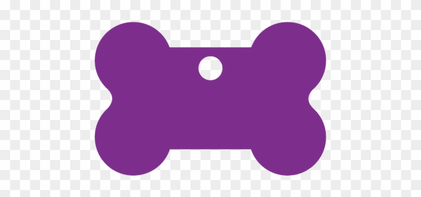 Purple Bone Shaped Pet Tag - Pet Tag #1267730