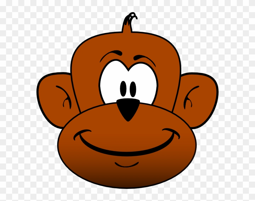 Happy Monkey Cliparts - Cartoon Monkey Face Png #1267733