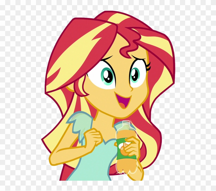 Fella, Bottle, Cute, Dance Magic, Drink, Equestria - Eqg Serie Sunset Shimmer #1267781