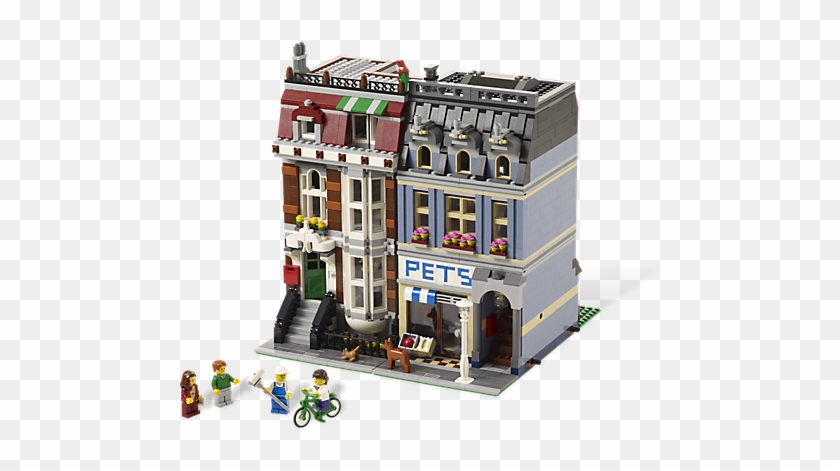 Build A Pad For Pampered Pets In A 3-story Shop With - Lego Modular Buildings Pet Shop #1267804