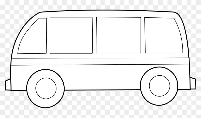 Autobus - รูป รถ การ์ตูน ขาว ดำ #200664
