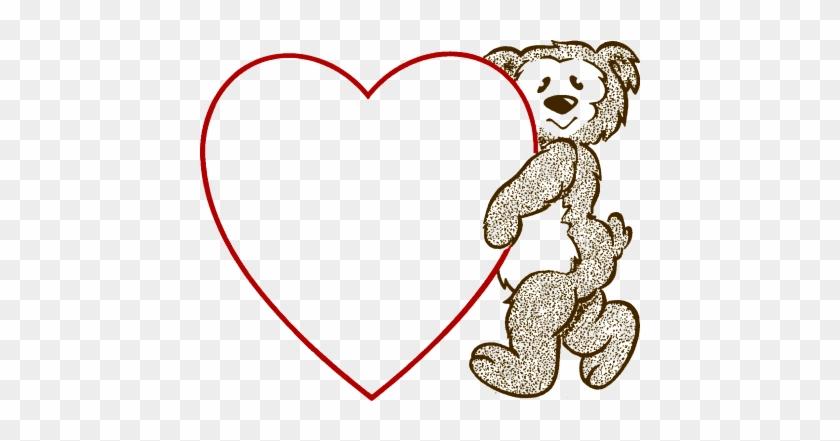 Bear Heart - Valentines Day Heart Template #200687