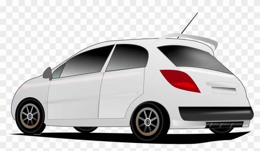 Clip Art White Car #200693