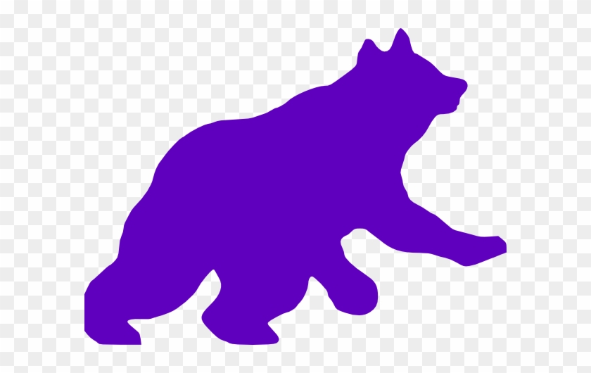 Purple Bear Clip Art - Black Bear Clip Art #200721