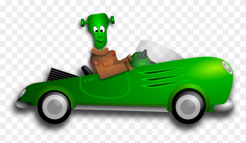 Frankenstein, Halloween, Automobile, Car, Convertible - Halloween Car Vector #200745