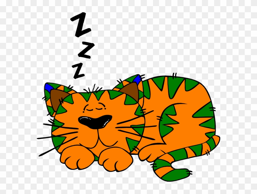 Nap - Clipart - Cartoon Cat #200758