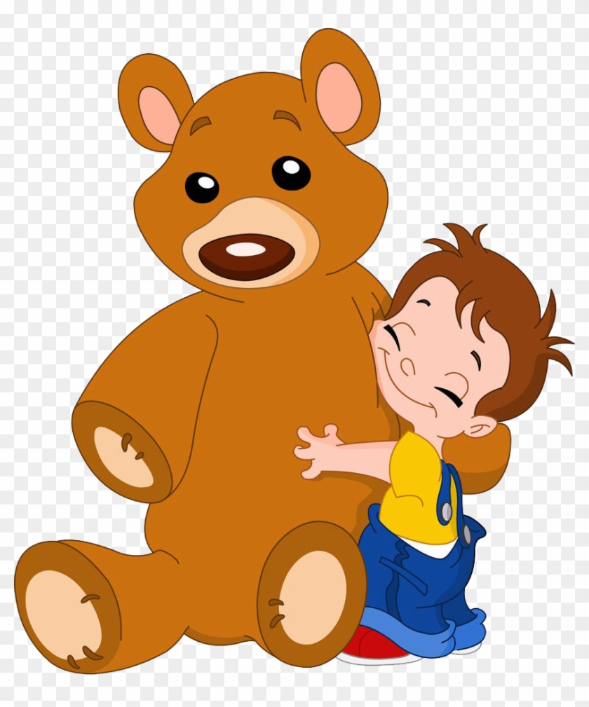 Bear Hug Child Clip Art - Bear Hug Child Clip Art #200798