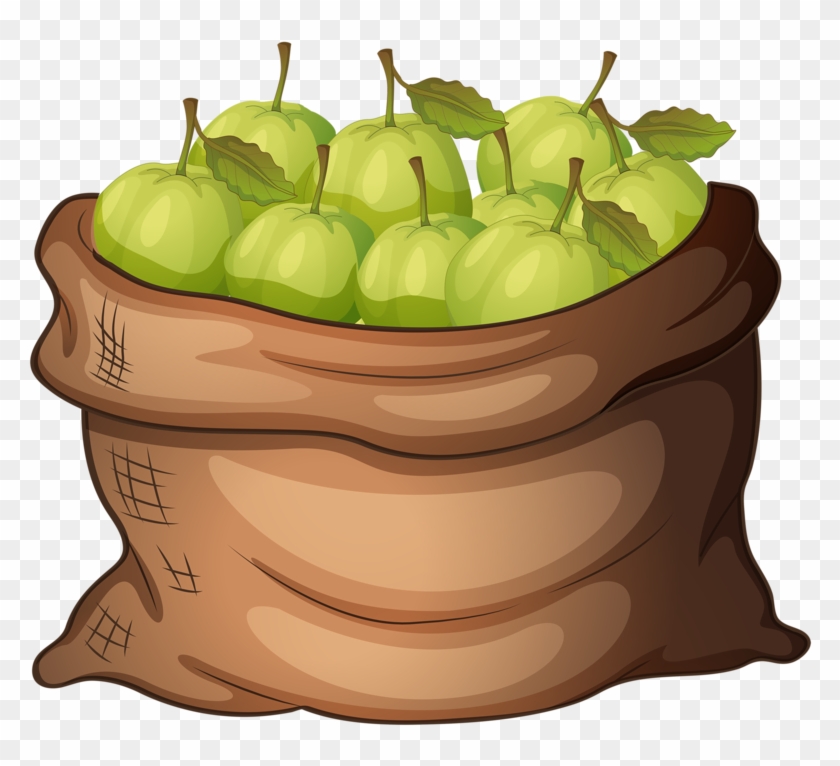 Apples - Clip Art Apples In A Bag #200772