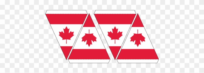 Canadian Flag Maple Leaf Bunting - Canadian Flag Triangle Fold #200837