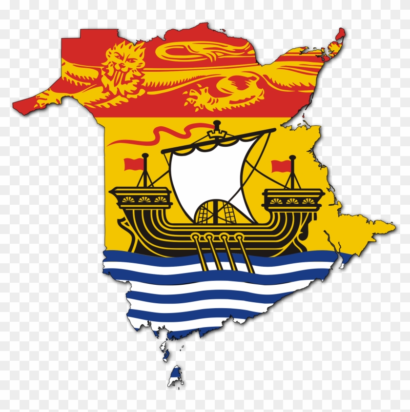 Open - New Brunswick Flag Map #200846