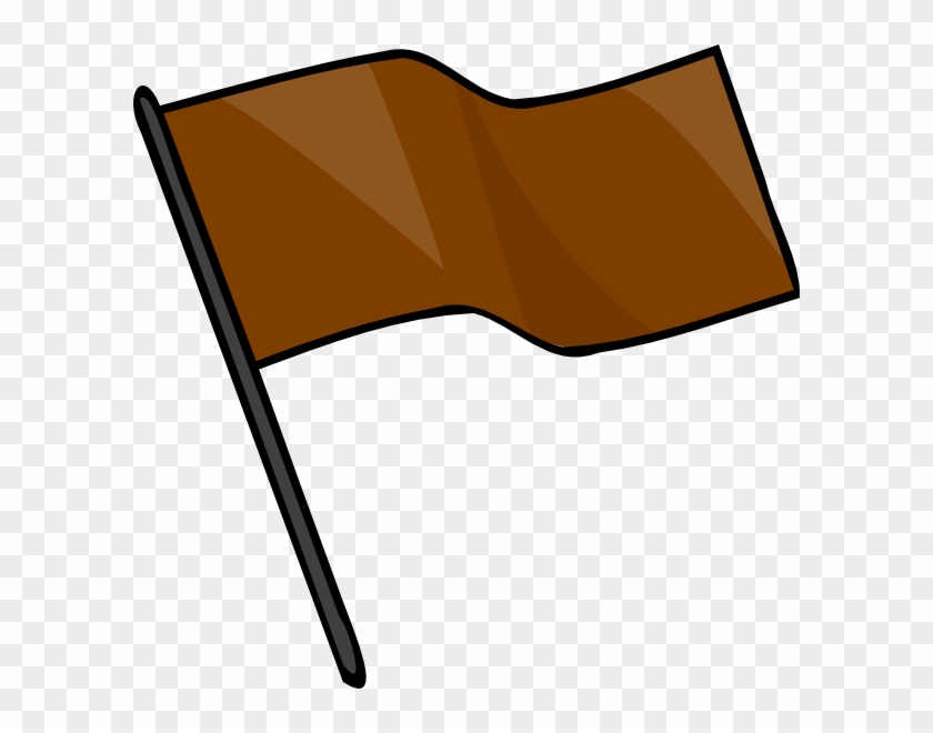 Brown Flag Svg Clip Arts 600 X 580 Px - Brown Flag Clipart #200855